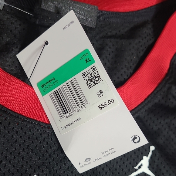 Jordan Black and Red Active Tank Top - Picture 2 of 5